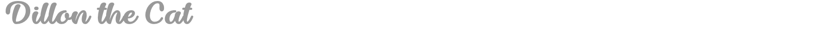 Dillon the Cat font preview